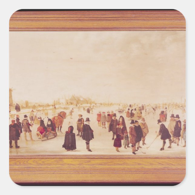 Entertainment on the Ice Square Sticker (Front)