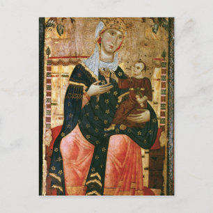 Enthroned Madonna and Child, c.1260 Postcard