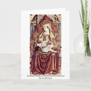 Enthroned Madonna (Enthroned Maria Lactans) Card
