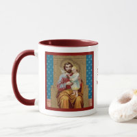 Enthroned St. Joseph with Toddler Christ Child