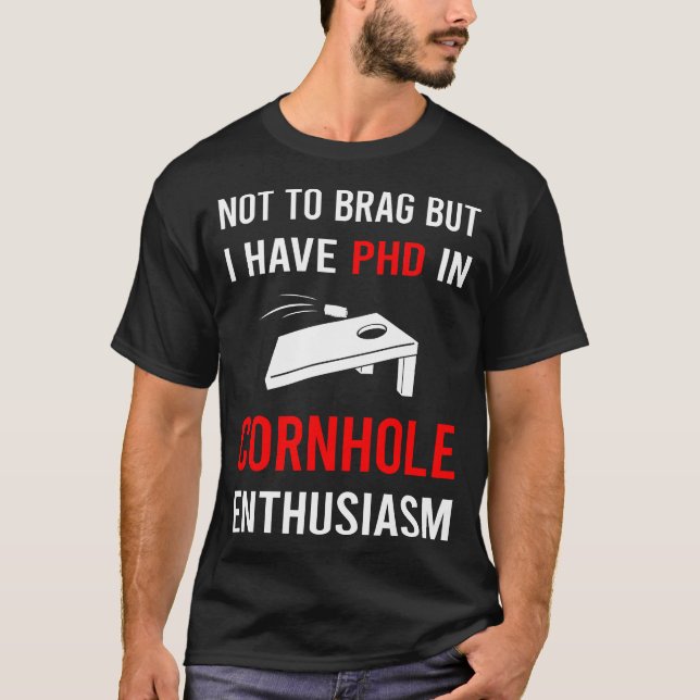 Enthusiasm Cornhole T-Shirt (Front)