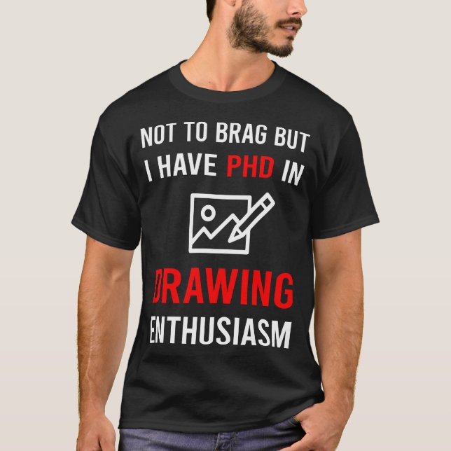 Enthusiasm Drawing T-Shirt (Front)