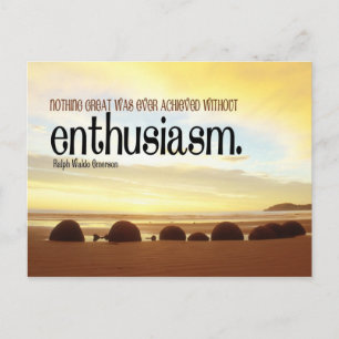 Enthusiasm Motivational Postcard
