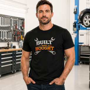 Enthusiast Garage Tee   Built Not Bought Mechanic 