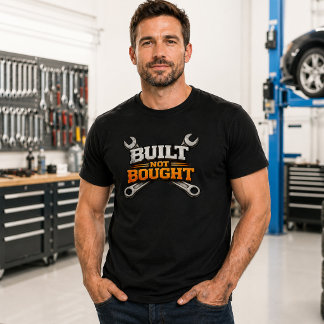 Enthusiast Garage Tee | Built Not Bought Mechanic 