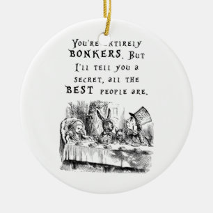 entirely bonkers A4 Ceramic Tree Decoration
