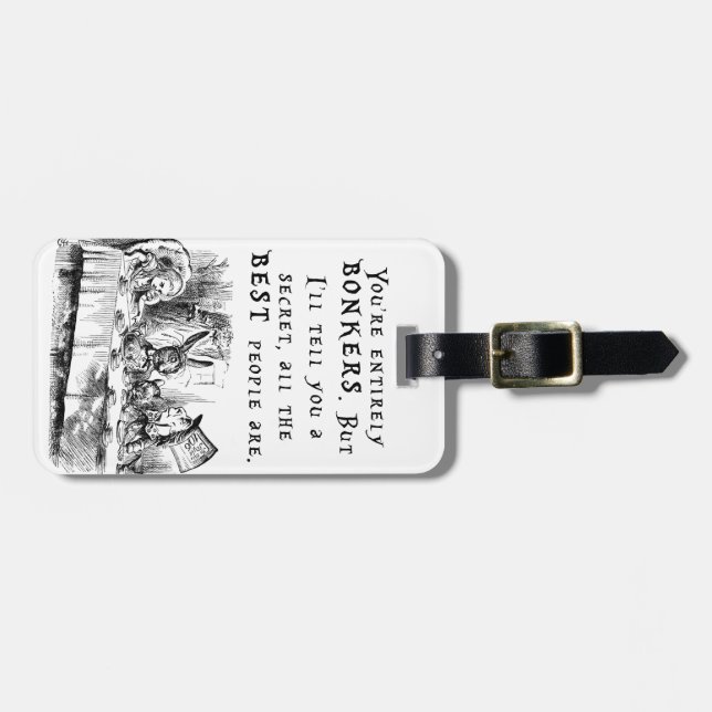 entirely bonkers A4 Luggage Tag (Front Horizontal)