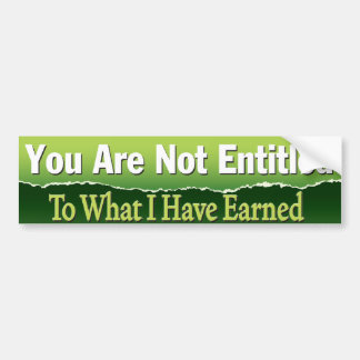 Entitled Bumper Sticker