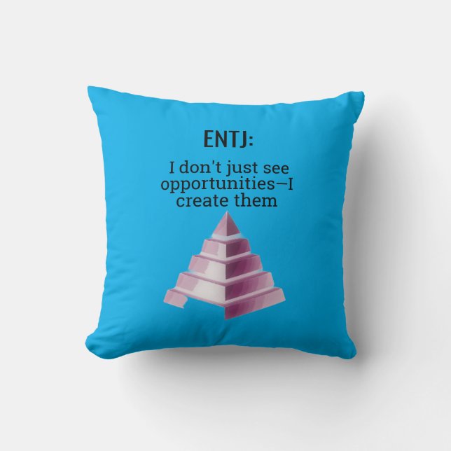 ENTJ: Creating Opportunities Cushion (Front)