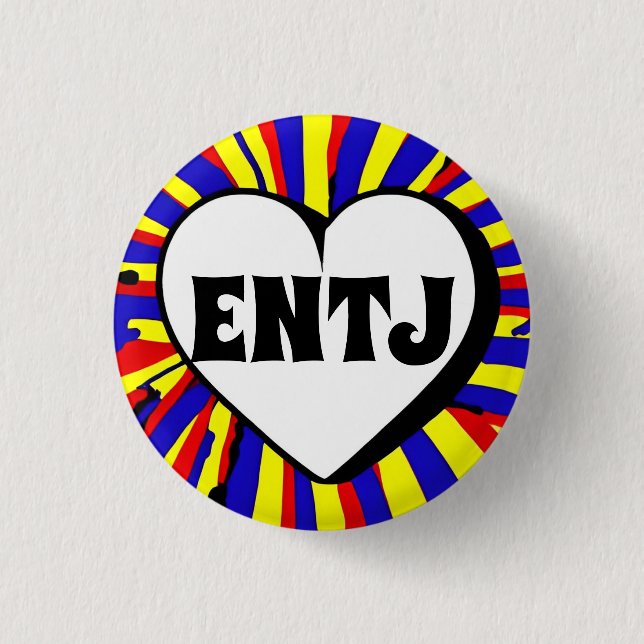 ENTJ MBTI 3 Cm Round Badge (Front)