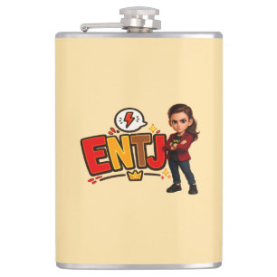 ENTJ — The Visionary Conqueror Hip Flask