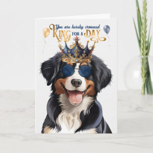 Entlebucher Mountain Dog King Funny Birthday Card
