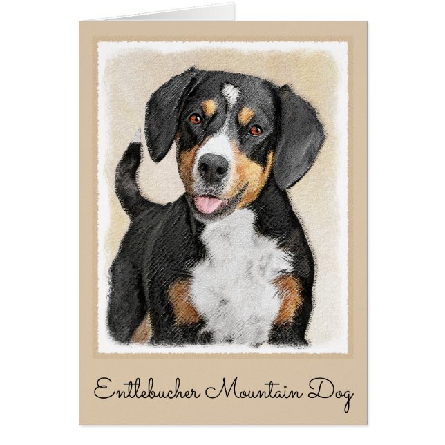 Entlebucher Mountain Dog Painting - Original Art (Front)