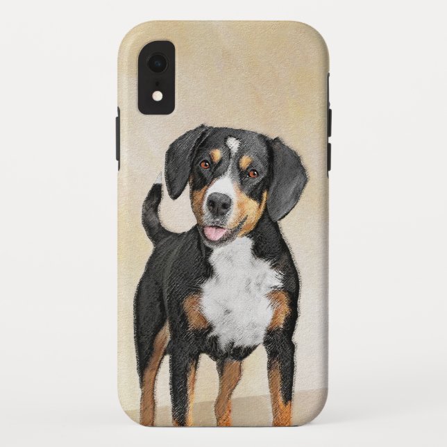 Entlebucher Mountain Dog Painting - Original Art Case-Mate iPhone Case (Back)