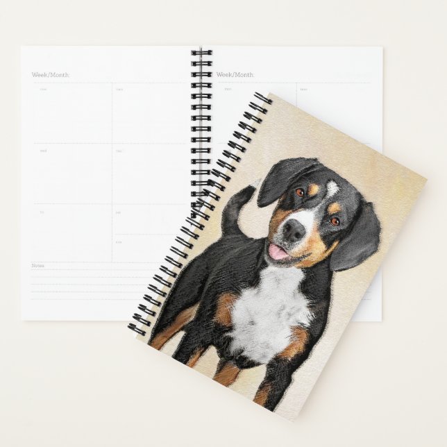 Entlebucher Mountain Dog Painting - Original Art Planner (Display)