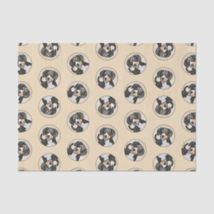 Entlebucher Mountain Dog Painting Original Dog Art Tissue Paper