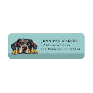 Entlebucher Mountain Dog Return Address Labels