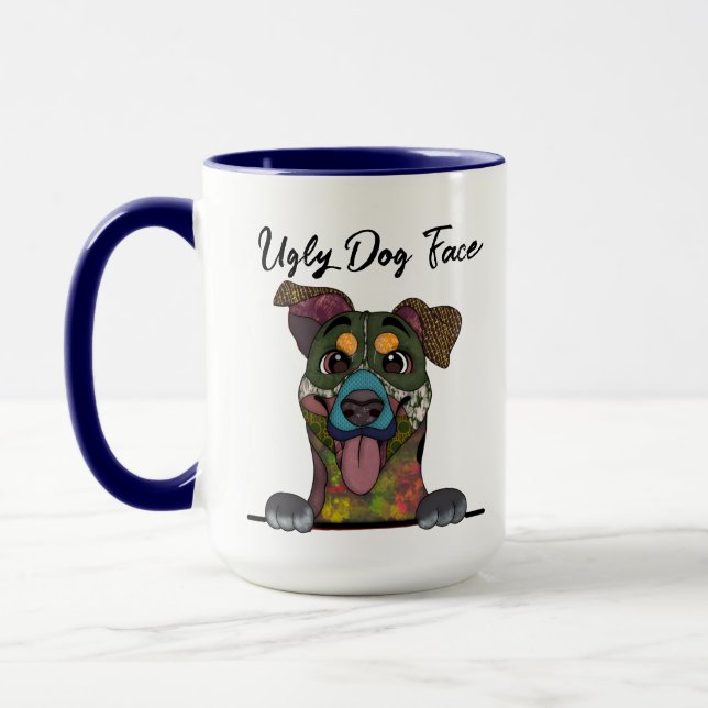 Entlebucher Mountain Dog ugly dog face mug (Left)
