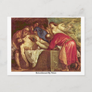 Entombment By Titian Postcard