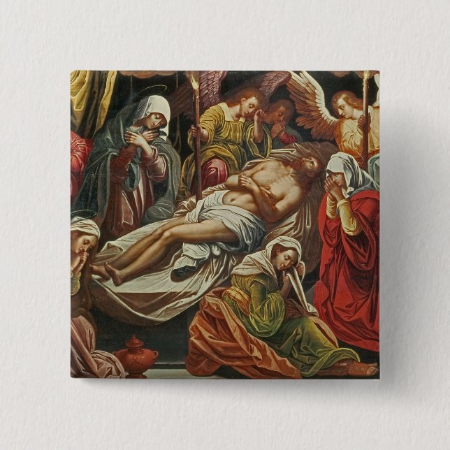 Entombment of Christ, Villabranca 15 Cm Square Badge (Front)