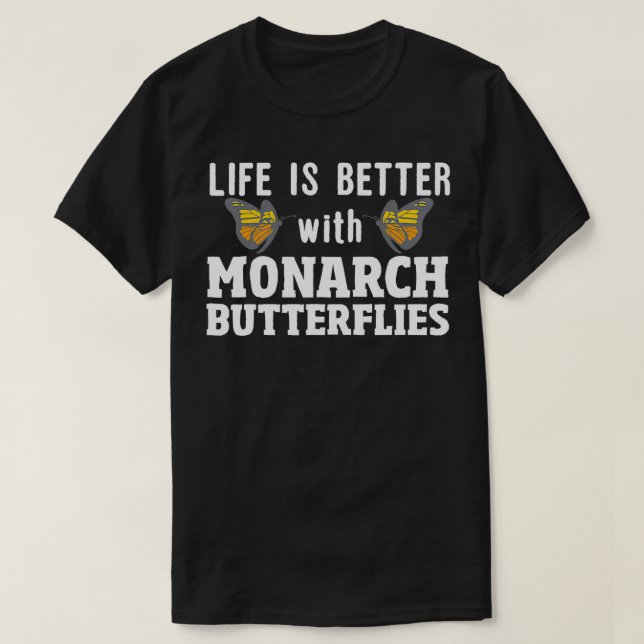 Entomologist Joke Butterflies Insect Monarch Butte T-Shirt (Design Front)