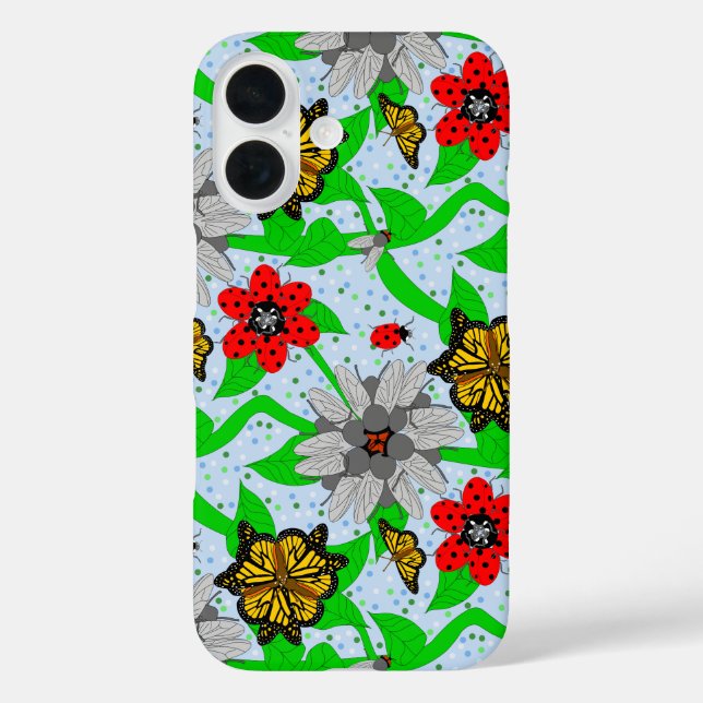 Entomologists Bouquet Throw Blanket Case-Mate iPhone Case (Back)