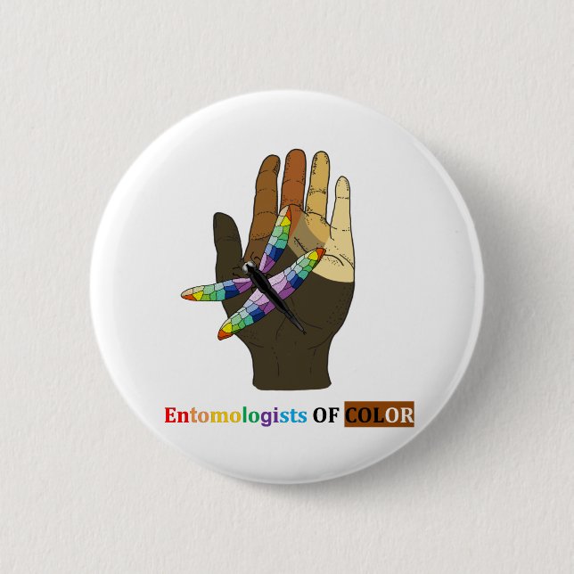 Entomologists of Colour logo 6 Cm Round Badge (Front)
