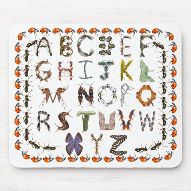 Entomology Creatures of Bugs and Insects  Mouse Mat (Front)