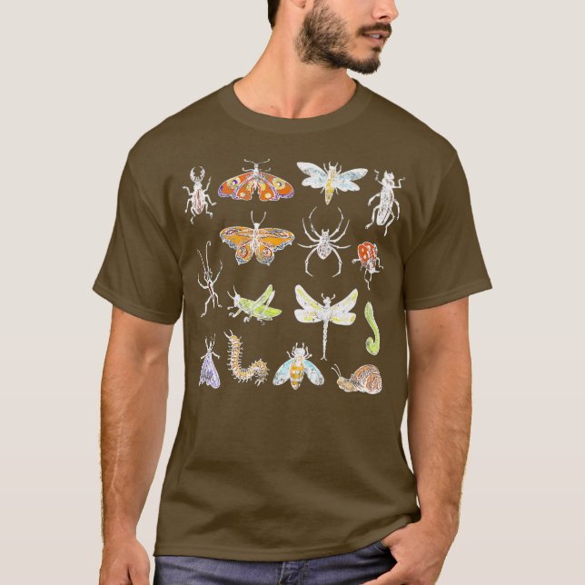 Entomology Insects Bug Identification Science T-Shirt (Front)