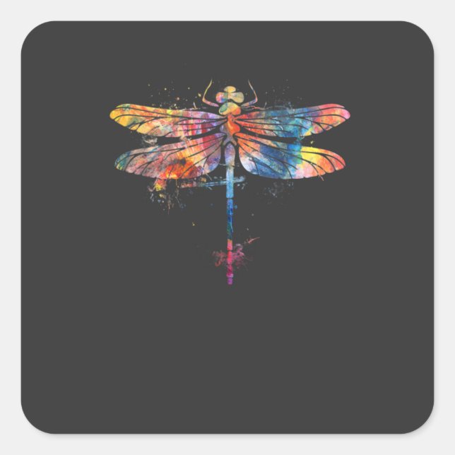 Entomology Insects Entomologist Dragonfly Square Sticker (Front)