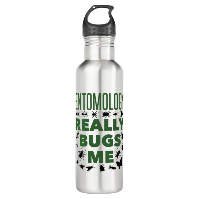 Entomology Really Bugs Me Funny Entomologist 710 Ml Water Bottle (Front)
