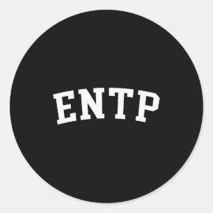 Entp  classic round sticker