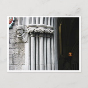 Entrance archway at Saint Patricks Cathedral Postcard