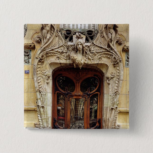 Entrance door to the apartments 15 cm square badge (Front)