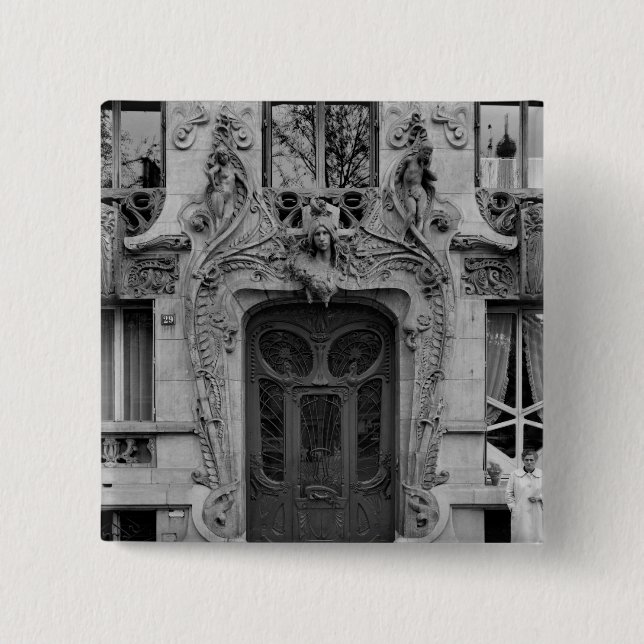 Entrance door to the apartments 2 15 cm square badge (Front)