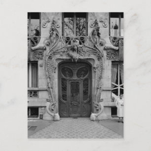 Entrance door to the apartments 2 postcard