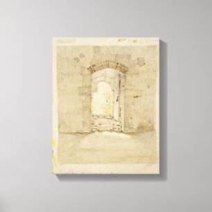 Entrance Gate to the Royal School in Meissen Canvas Print