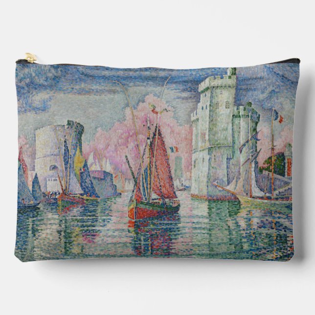 Entrance of La Rochelle Harbour, Paul Signac Accessory Pouch (Front)