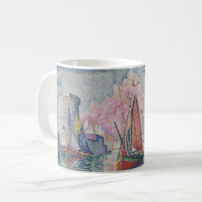 Entrance of La Rochelle Harbour, Paul Signac Coffee Mug (Front Left)