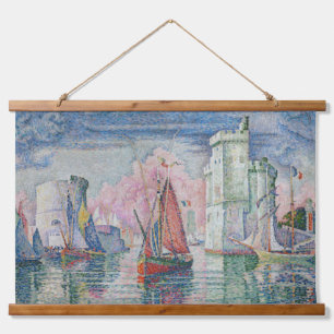 Entrance of La Rochelle Harbour, Paul Signac Hanging Tapestry