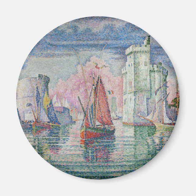 Entrance of La Rochelle Harbour, Paul Signac Magnet (Front)