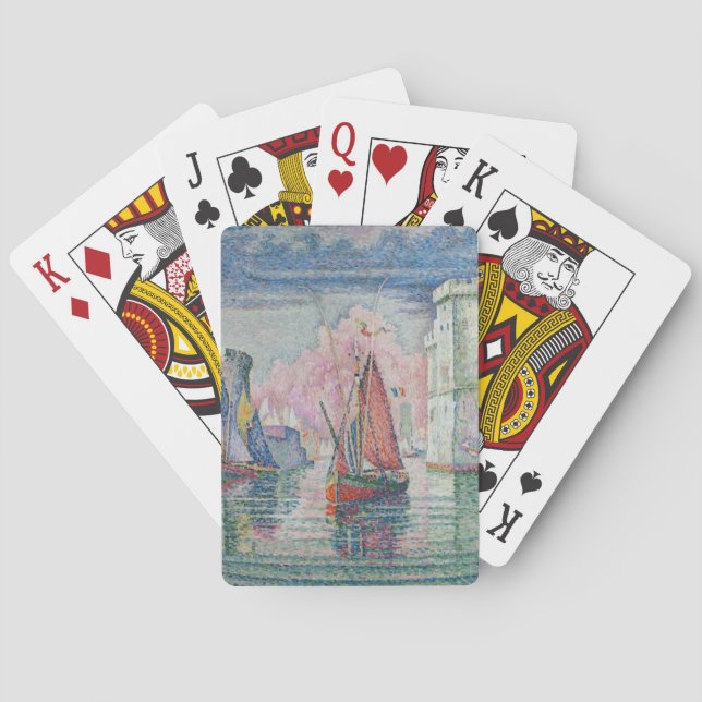 Entrance of La Rochelle Harbour, Paul Signac Playing Cards (Back)
