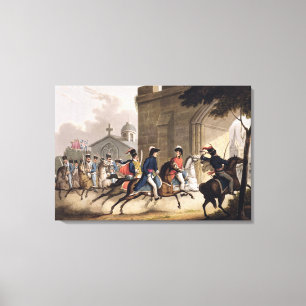 Entrance of Lord Wellington into Salamanca at the Canvas Print