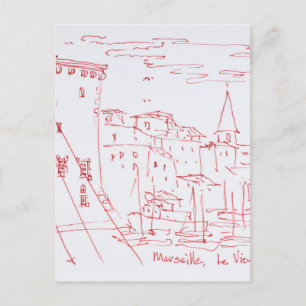 Entrance of the Old Port Marseille, France Postcard