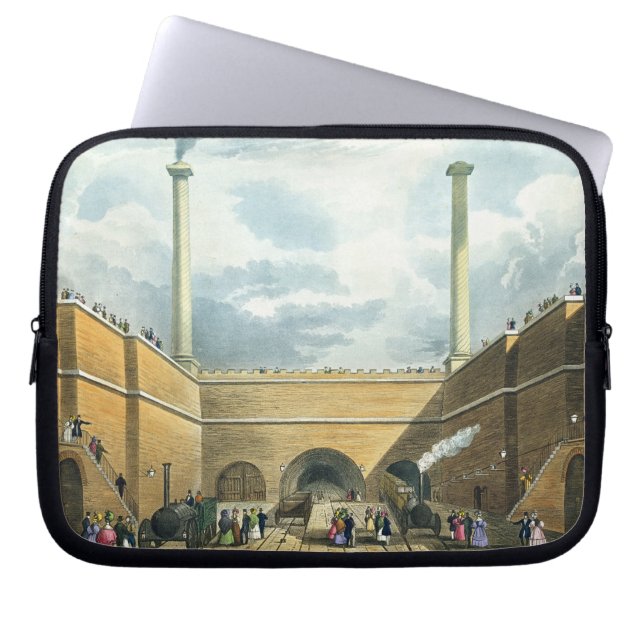 Entrance of the Railway at Edge Hill, Liverpool, p Laptop Sleeve (Front)