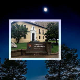 Entrance Sign, Hot Springs National Park, Arkansas Postcard