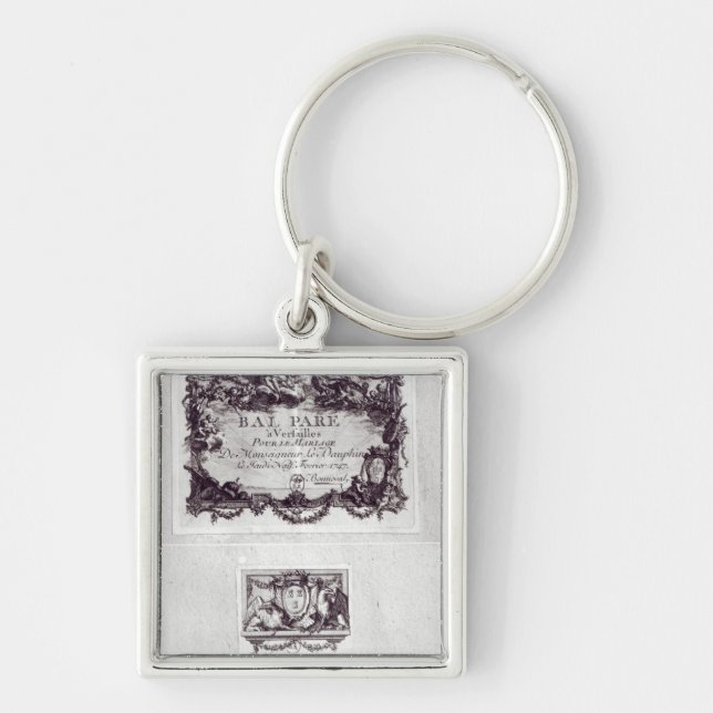 Entrance ticket for the ball in Versailles Key Ring (Front)