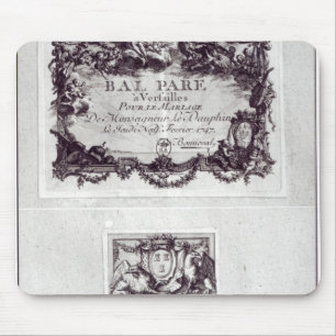 Entrance ticket for the ball in Versailles Mouse Mat