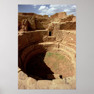 Entrance to a Kiva, built c.11th-14th centuries Poster