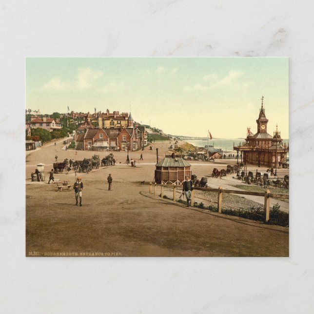 Entrance to Bournemouth Harbour, Dorset, England Postcard (Front)